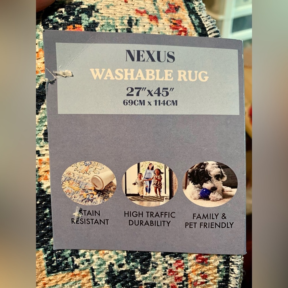 NWT Nexus Washable Rug Size 2x3 - Picture 10 of 11